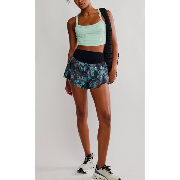 🆕 FP MOVEMENT Carpe Diem Printed Shorts / Midnight Floral Combo - Picture 4 of 6